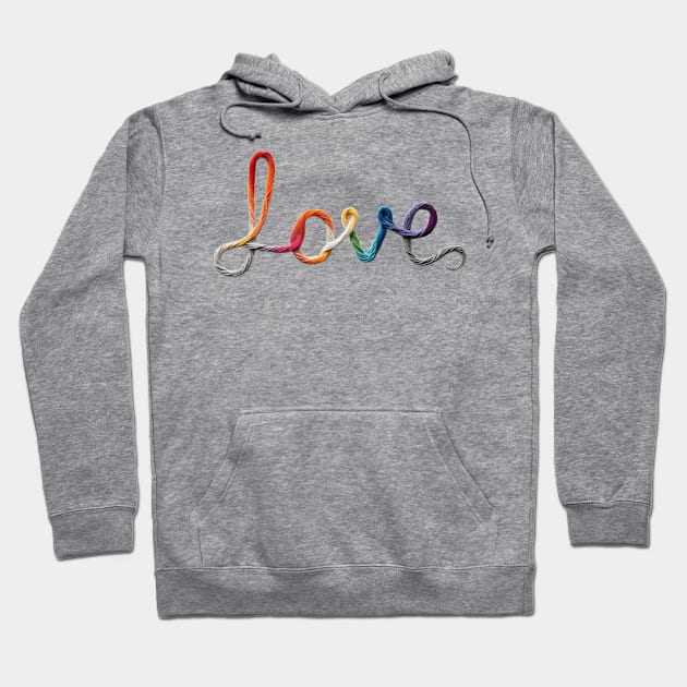 Crocheted LOVE: I Love Crocheting! Hoodie by Dessein